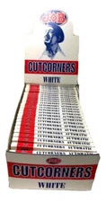 24 Packs Job Cutcorners 1.0 Single Wide Cigarette Rolling Papers Kutcorners 70mm