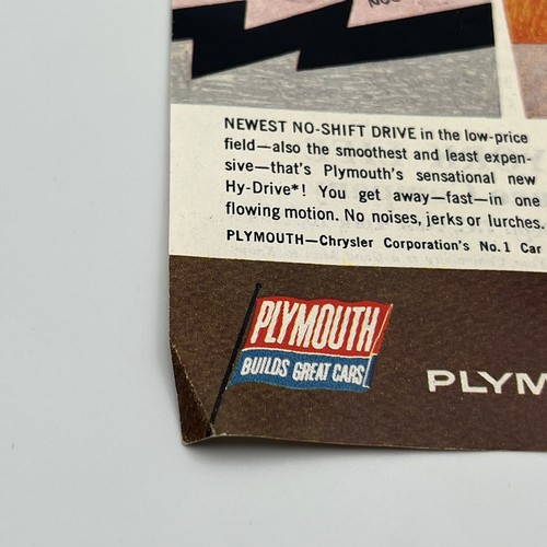 Plymouth Belvedere 1954 Vintage Print Ad 10.5”x13.5” Nostalgia - Picture 2 of 3