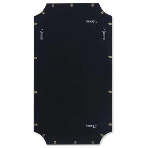 Uttermost Lennox Scalloped Corner Stainless Steel Mirror in Antique brass - Picture 3 of 5