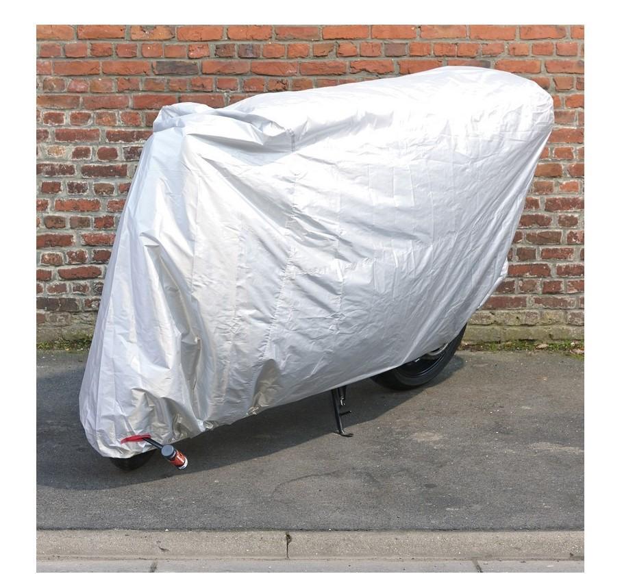 Housse moto polyester bâche protection deux-roues 230x100x125cm 70D