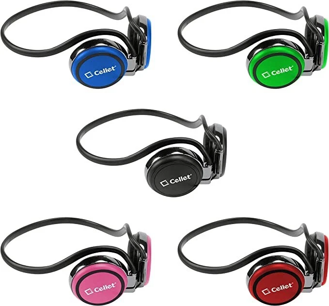 Cellet 3.5mm Stereo Neckband Earhook Hands Free Headset with Microphone - Pink - Image 3 of 3