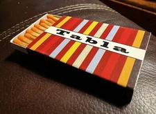Tabla Restaurant, New York City, Beautiful Classic Matchbox