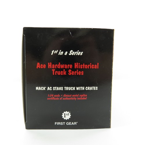 First Gear Ace Hardware Mack AC Stake Truck w/Crates 1:34 #18-3621 - Picture 4 of 7