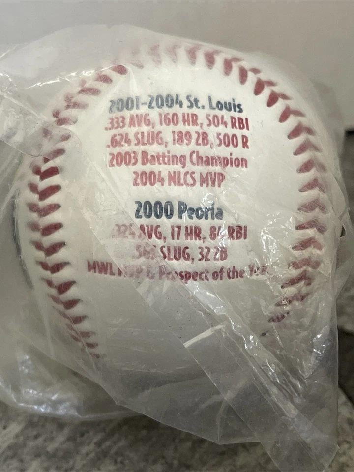 Albert Pujols Peoria Chiefs St. Louis Cardinals Baseball NEW MILB With Case - Image 3 of 4