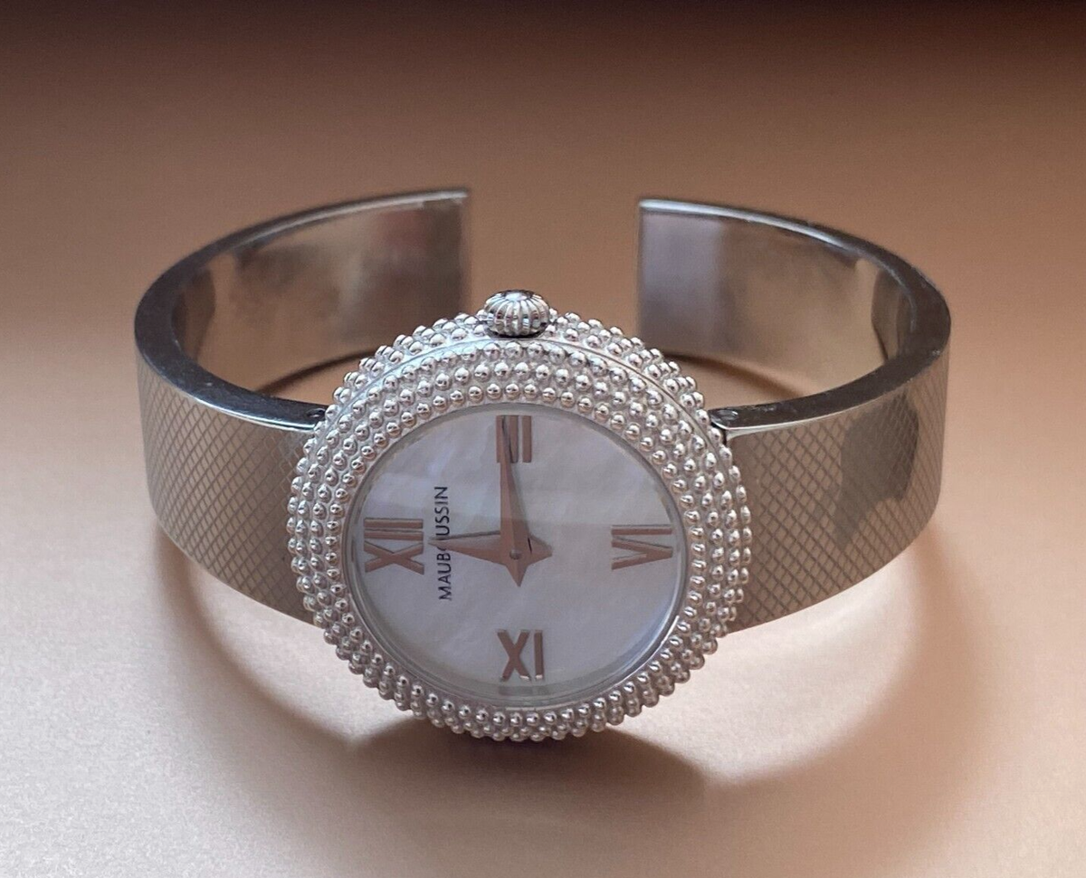 Rare Beautiful Mauboussin MOP Ladies Bracelet Premier Jour Quartz 