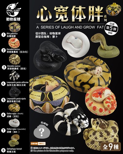 Animal Planet Laugh and Grow Fat 05 Snake Reptiles Animal Blind Caja Figura Modelo - Imagen 1 de 20