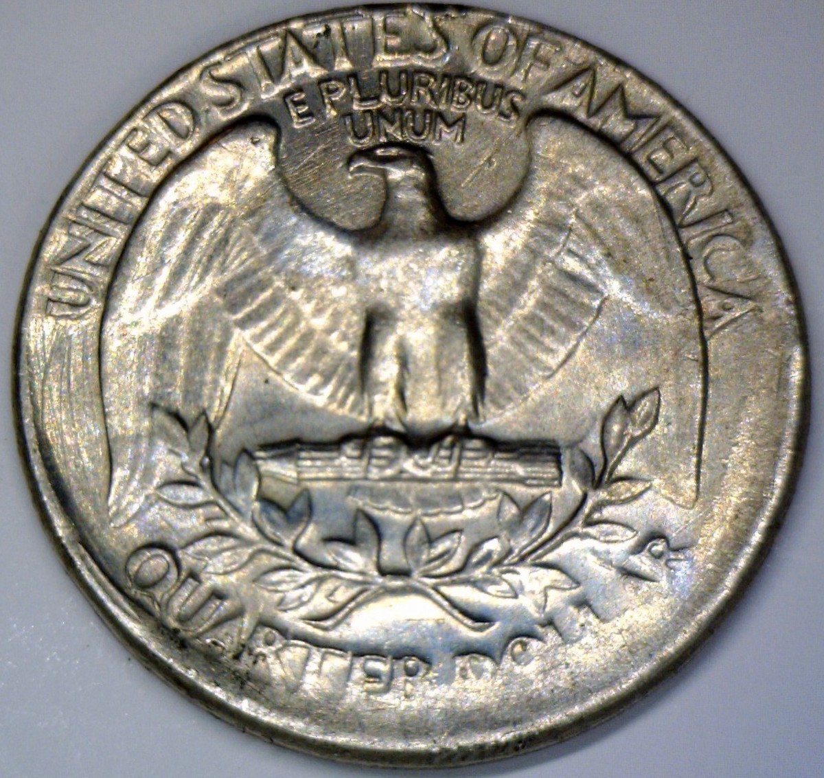 washin 1966 OFF CENTER ERROR Washington Quarter AU Coin NICE RARE