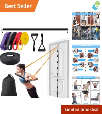 No Tool Required Door Anchor Strap for Resistance Bands - Ideal for Home Gyms