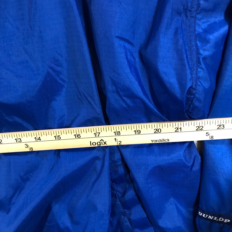 De colección Dunlop Jersey Chaqueta Hombre L Azul Desgarro Nylon Tenis Calentamiento Foto 3 de 4