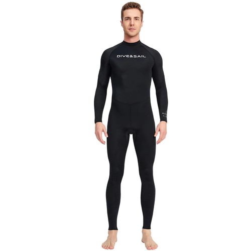 Costume da bagno uomo estivo manica lunga pezzo unico leggero traspirante spiaggia surf - Foto 15 di 26