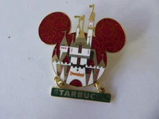 Disney Trading Pin 165824    DL - Disneyland Castle - Mickey Icon - Starbucks -