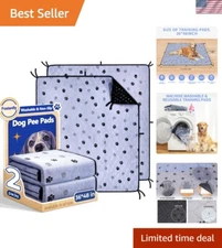 Super Absorbent Washable Dog Pee Pads 36"x48" - 2 Pack for Ultimate Protection