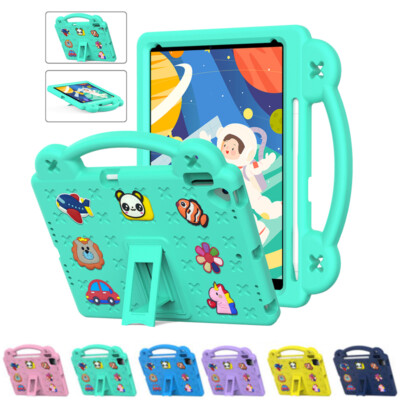 For iPad 7th 8th 9th 10th 11th Generation A16 Kids Friendly EVA Stand Case Cover