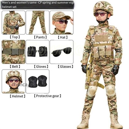 Children's Camouflage Suit Special Forces Summer Camp Military Training Uniform - Picture 21 of 32