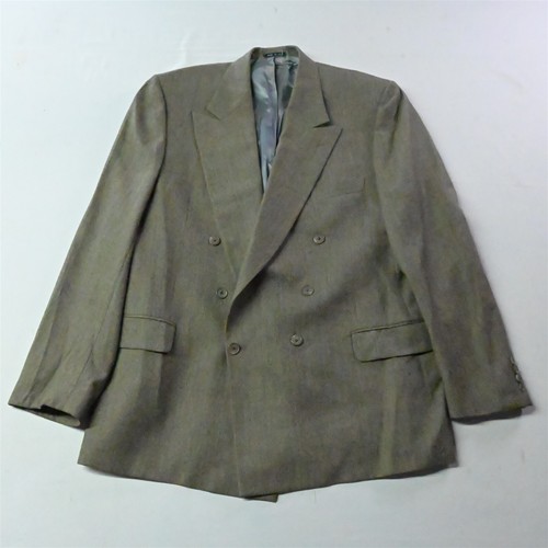 Joseph, Joseph Abboud Vtg 90s 46L Brown Double Breast Peak Lapel Suit Jacket Sport Coat