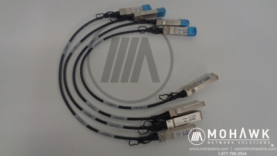 Lot of 4 Molex 0.5 Meter SFP+ Passive Twinax Cable Cord 747529543