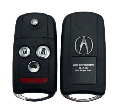 2 Custodia Telecomando Chiave Auto In Silicone Nero Per Acura TL TSX ZDX MDX E Honda