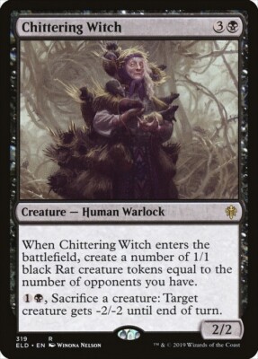 Chittering Witch ~ Throne of Eldraine [ NearMint] [ Magic MTG ]