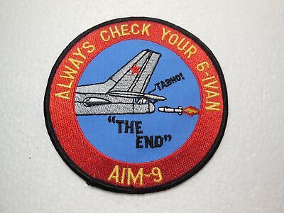 AIM 9 SIDEWINDER MISSILE HAT PATCH US AIR FORCE USS PIN NAVY MARINES ARMY
