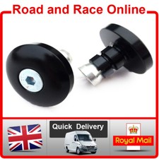 Slim Motorcycle Bar End Weights Universal Fit Hollow Bars Narrow Black Aluminium