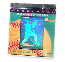 Minnesota Twins Chuck Knoblauch Holoprism Hologram 1991 Rookie Year 4 Card Set. rookie card picture