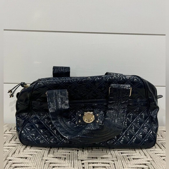 Navy patent handbag shop