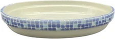 VTG GRESTEL Oval Ceramic Casserole Baker Cobalt BLUE 9” Made in Portugal EUC