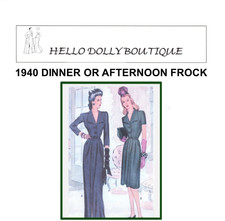 5447 Dinner Gown two lengths Fashion Doll Pattern You choose your size