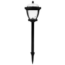 2 Solar Lights for outside Outdoor Lighting Power Pillar Garden Deck