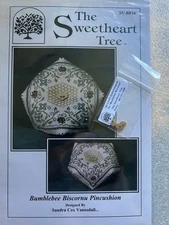 The Sweetheart Tree- Bumblebee Biscornu Pincushion chart Pack