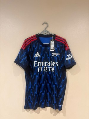 Arsenal Adidas 25/26 Auswärts Fußball Shirt Trikot Dowman 56 Neu mit Etikett Medium UVP 105 £