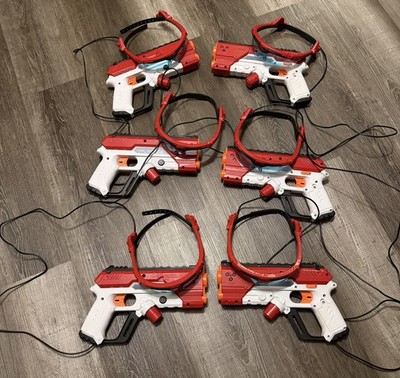 X-Shot Laser Tag 4 Laser Tag Guns & 360° Sensor Goggles - Ultimate Laser Blaster