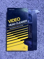 Realistic Video Head Cleaner Non-Abrasive Wet System For VHS Players NEW SEALED