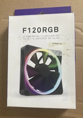 NZXT F120RGB 120mm Multicolor RGB Case Fan 4-Pin PWM 12V 1800RPM - Image 1 of 3