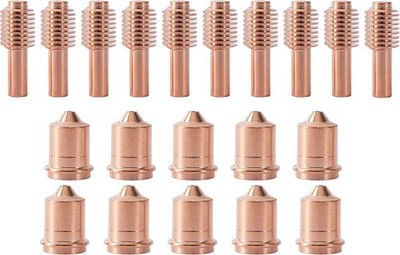 20PK Plasma Electrodes Nozzle For TECMO X45/HYP45/UPM105/TH70/TM70 52574 51206