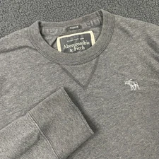 VTG Y2K Abercrombie & Fitch T-Shirt Mens Large Muscle Fit Crew Logo Sweatshirt