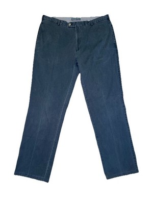 Peter Millar Straight Leg Fit Chino Pants Mens 38 Greyish Blue 100 Pima Cotton