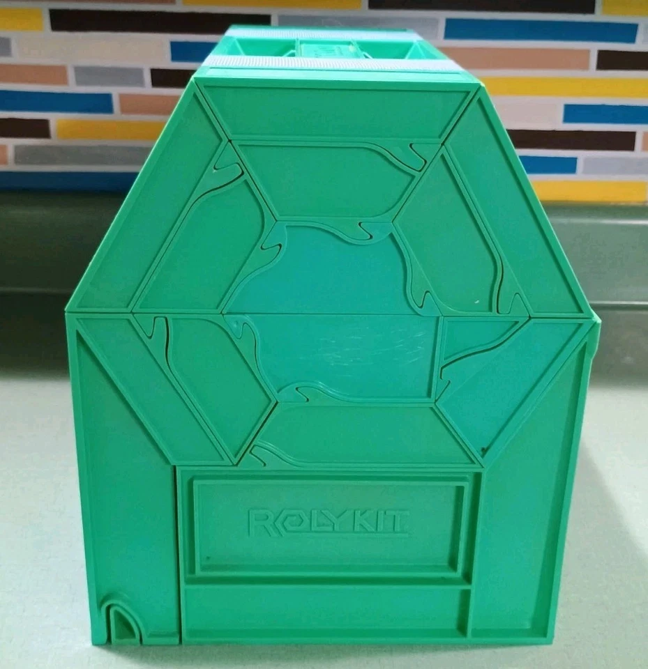 Rolykit S-18 滚动工具收纳盒蓝色带绿色表带 – 复古可扩展 — 第 4/4 张图片