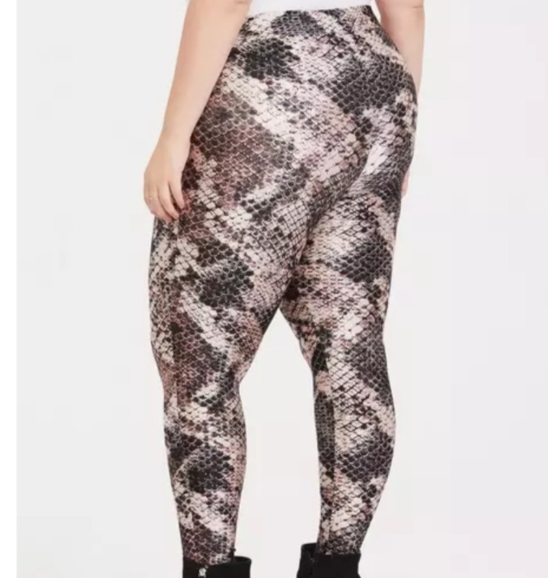 TORRID LIQUID PYTHON LEGGINGS SZ 2X - image 3