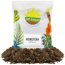 Monstera Houseplant Potting Soil Mix, Custom Blend for Growing and Repotting