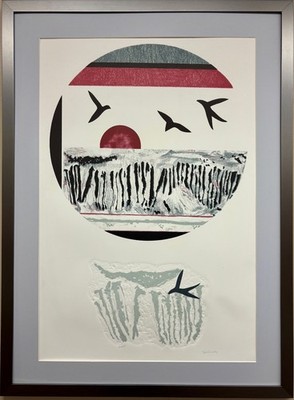 Walmsley ''Cycle of Stillness II'' Signed & # Etching Art Mid Century Art FRAMED