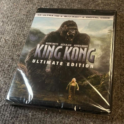 King Kong - 2005 - Ultimate Edition (4K UHD, Blu-ray, 2017) Sealed