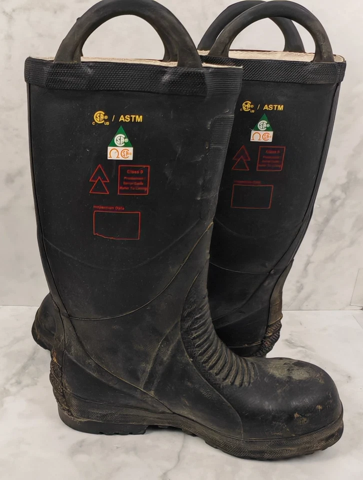 Harvik Firefighter Boots UK 7 / US 8 Flame Retardant, Steel Toe, Steel Midsole - Image 2 of 4