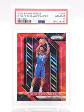 SHAI GILGEOUS-ALEXANDER 2018-19 PANINI PRIZM RED ICE ROOKIE RC #184 PSA 10 Q5759