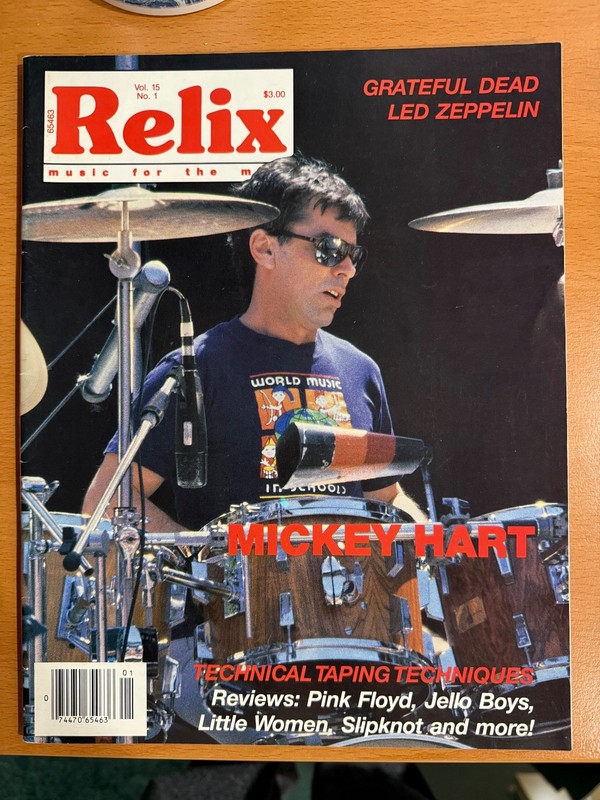 Relix Magazine Vol 15 No 1 February 1988 Mickey Hart, Pink Floyd