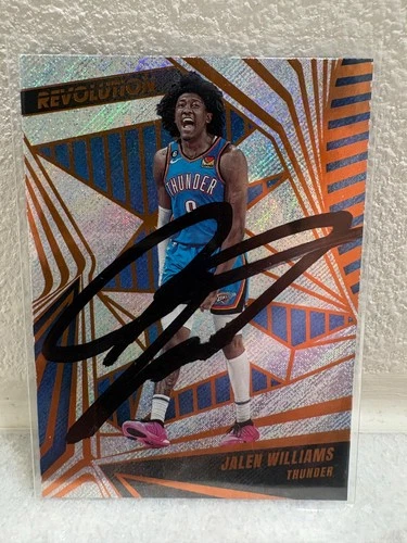 Jalen Williams Signed Card Oklahoma City Thunder OKC