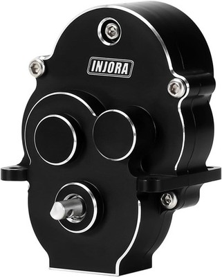 INJORA CNC Aluminum Complete Transmission for 1/18 RC Crawler TRX4M Upgrade 