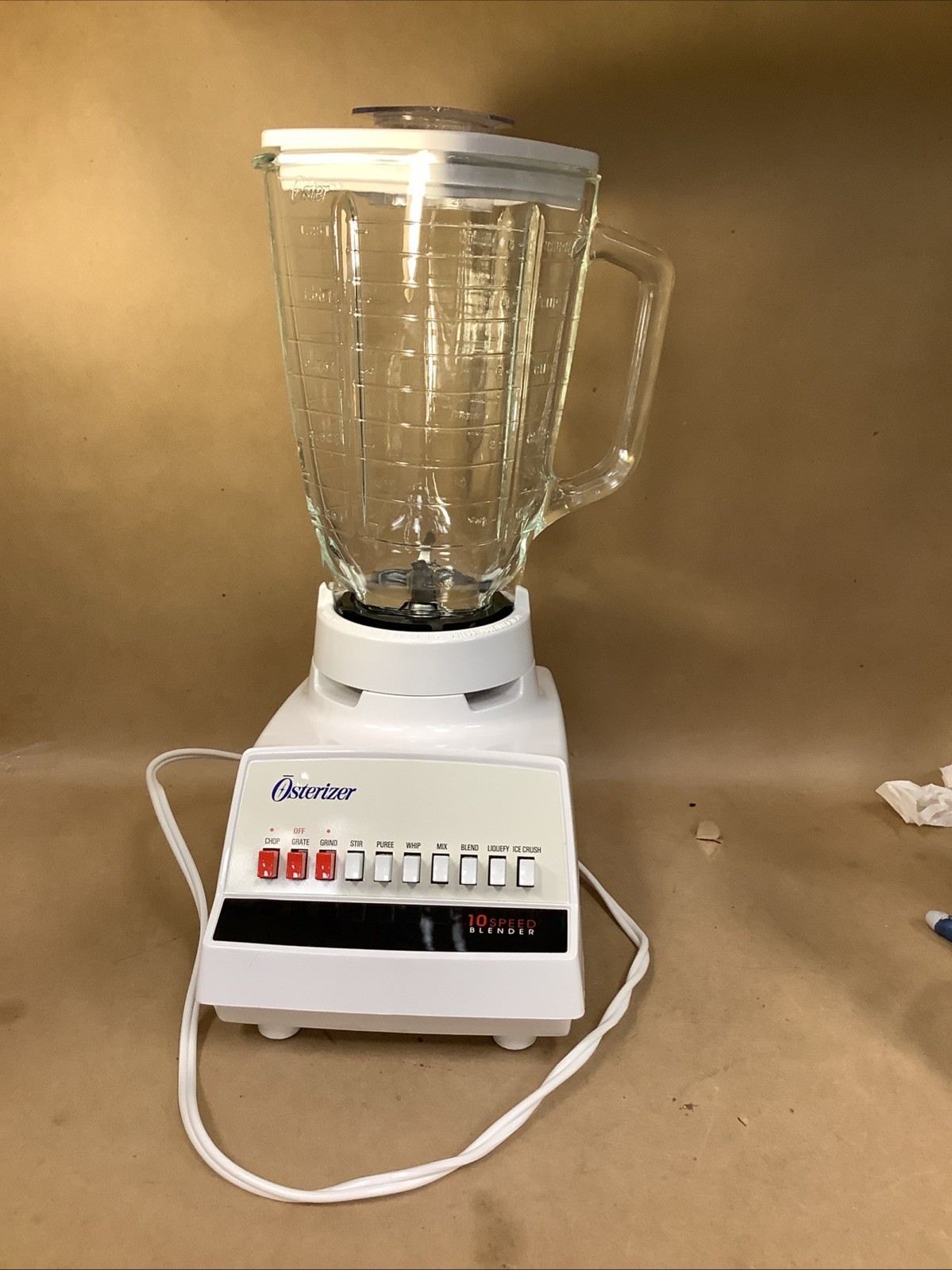 Vintage Sunbeam OSTERIZER Blender 10 Speed 5 Cup Pitcher  Wh