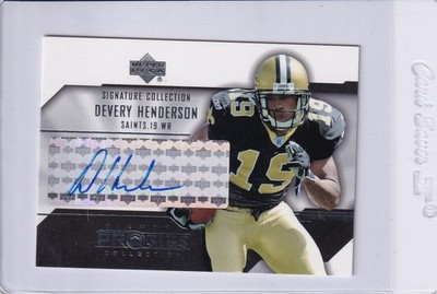 2004 UD Diamond Pro Sigs Signature Collection AUTO Devery Henderson SP Saints