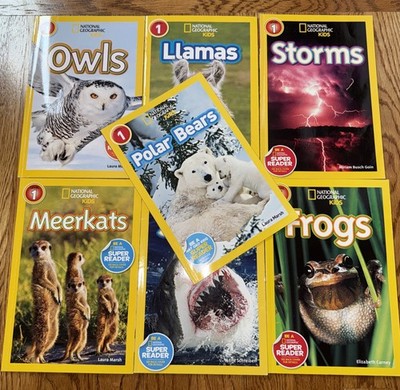 Lot Of 7 National Geographic Kids Books Level 1 Readers GUC